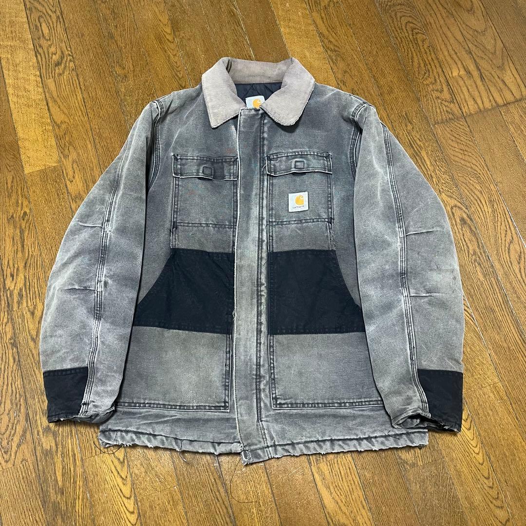 陽*長様 carhartt トラディショナルコート　ブラック　フェード　ボロ　リ