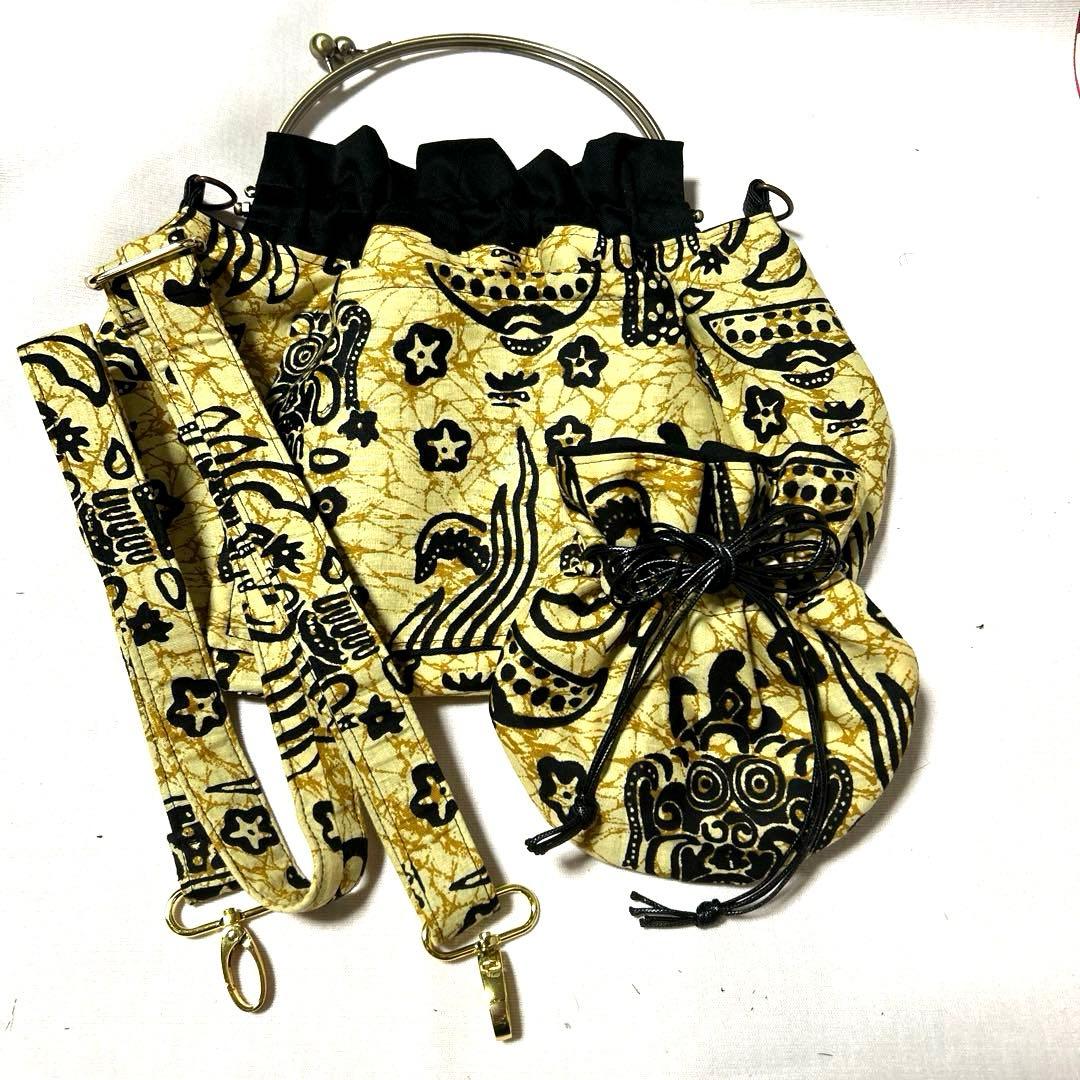 押し活　バディック　藤井風　べんり口金バッグ　巾着袋　ショルダー　ハンドメイド