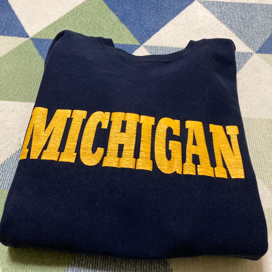 美品80s Championミシガン リバースウィーブトリコタグXLサイズUSA