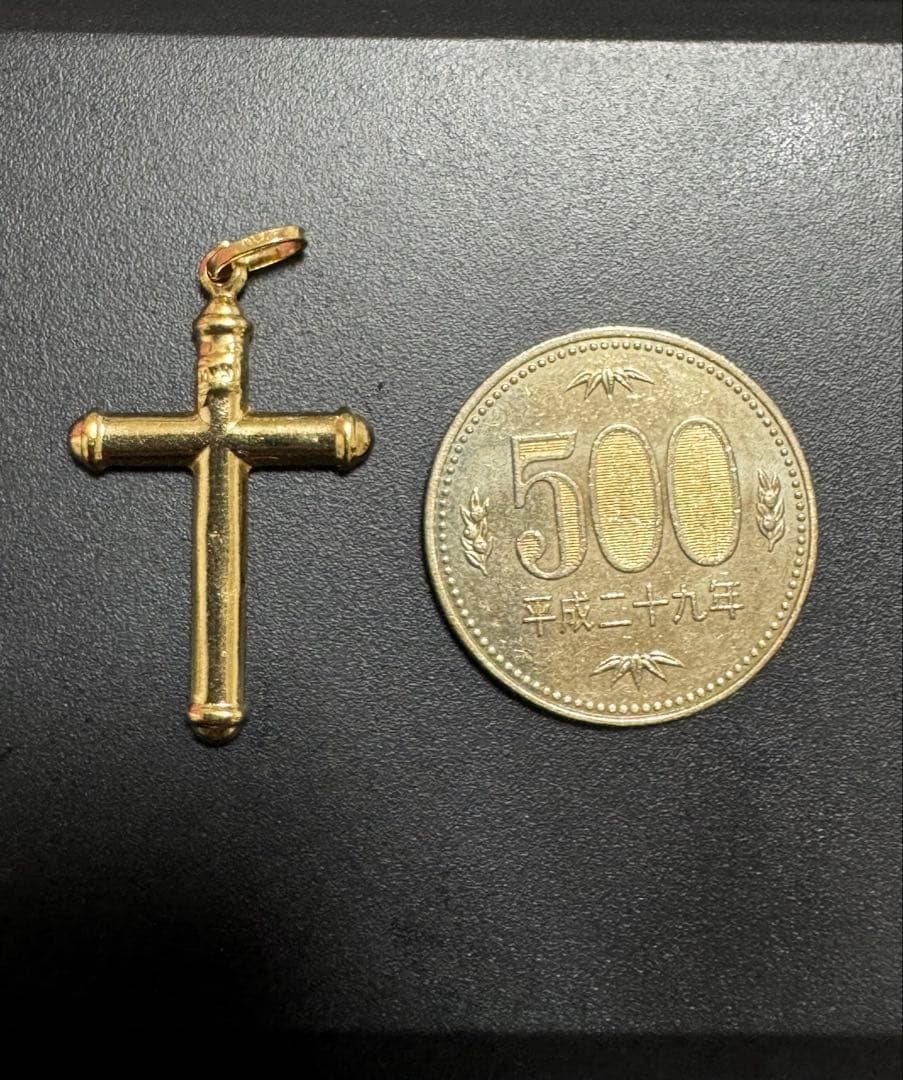 金のクロスペンダント　18k