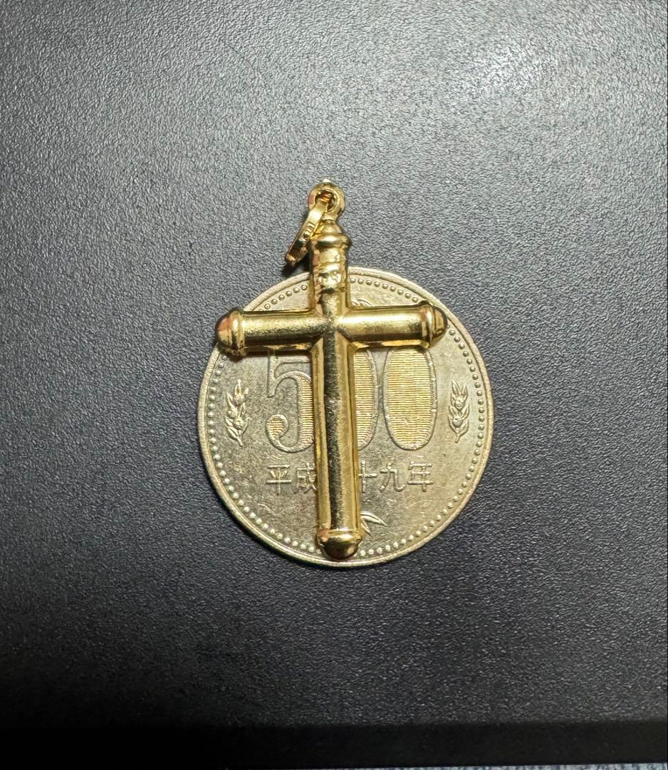 金のクロスペンダント　18k