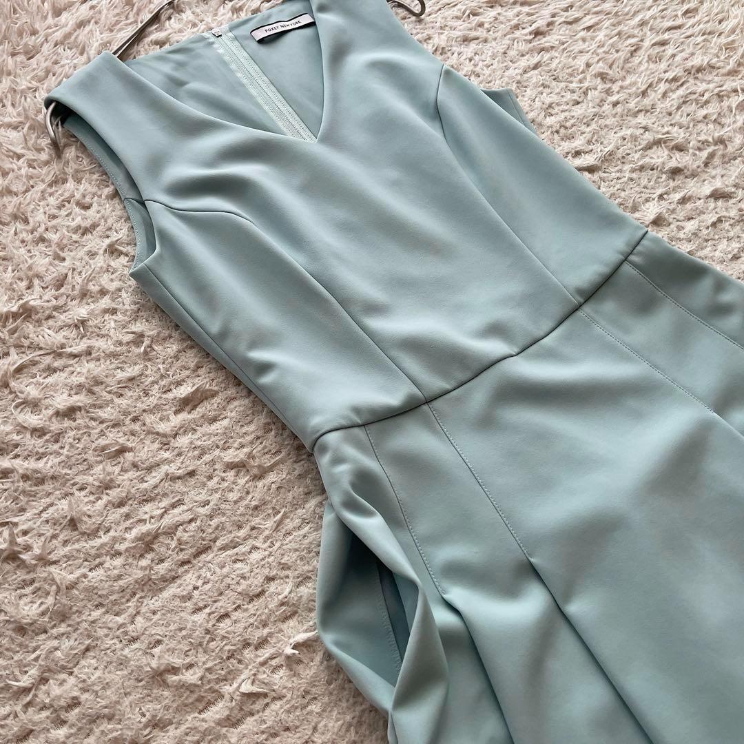 【美品】フォクシー ひざ丈ワンピース ドレス 切り替え フレア Aライン 38