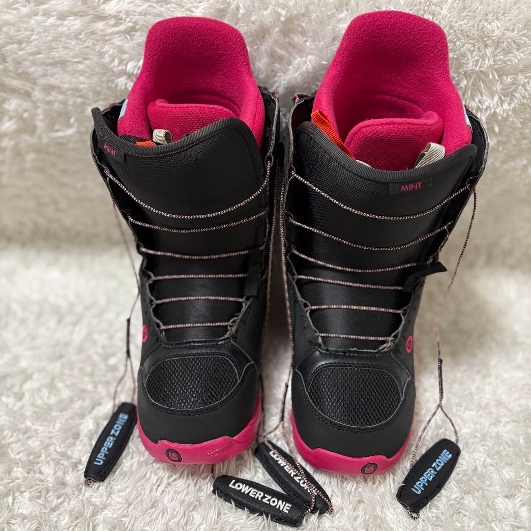 【未使用級】BURTON MINT AFスノーボード レースブーツ　黒/ピンク