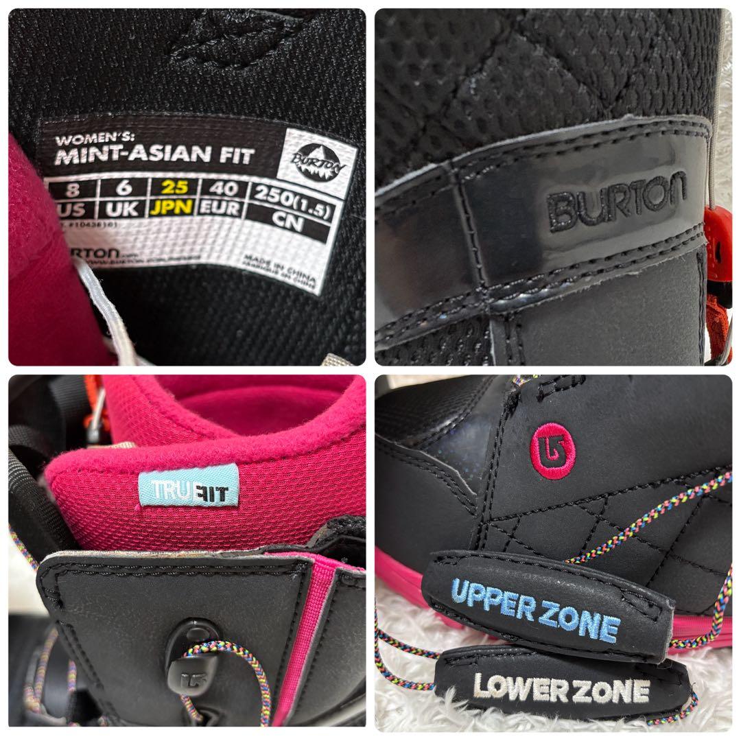 【未使用級】BURTON MINT AFスノーボード レースブーツ　黒/ピンク