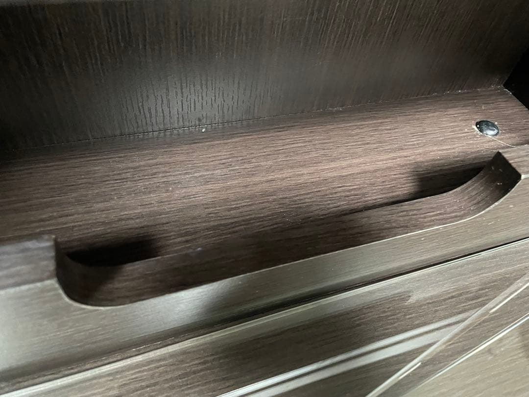 【送料込み】　ニトリ 三面鏡ドレッサー 椅子別売り　ダークブラウン