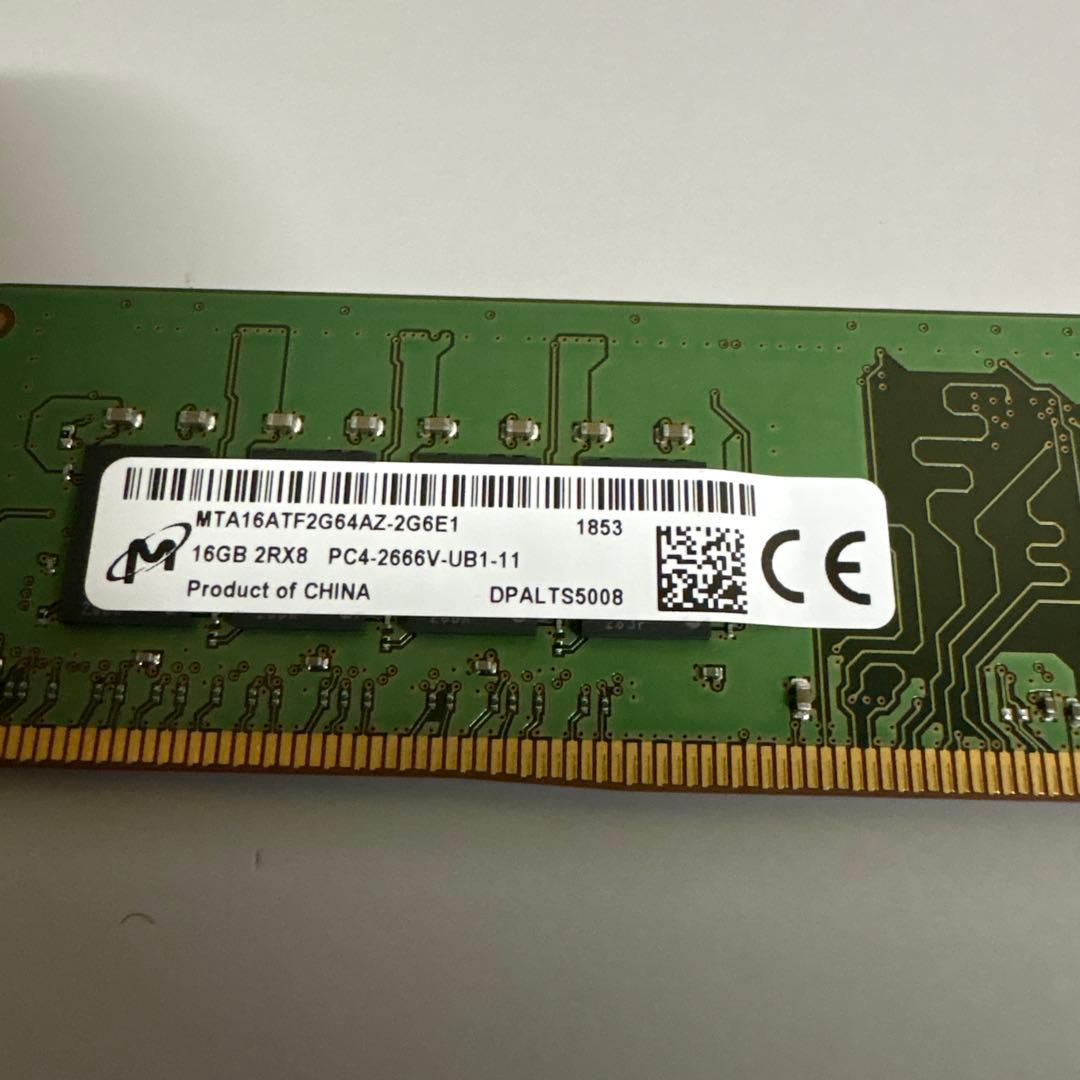 動作確認済　16GB DDR4 メモリ PC4-2666V