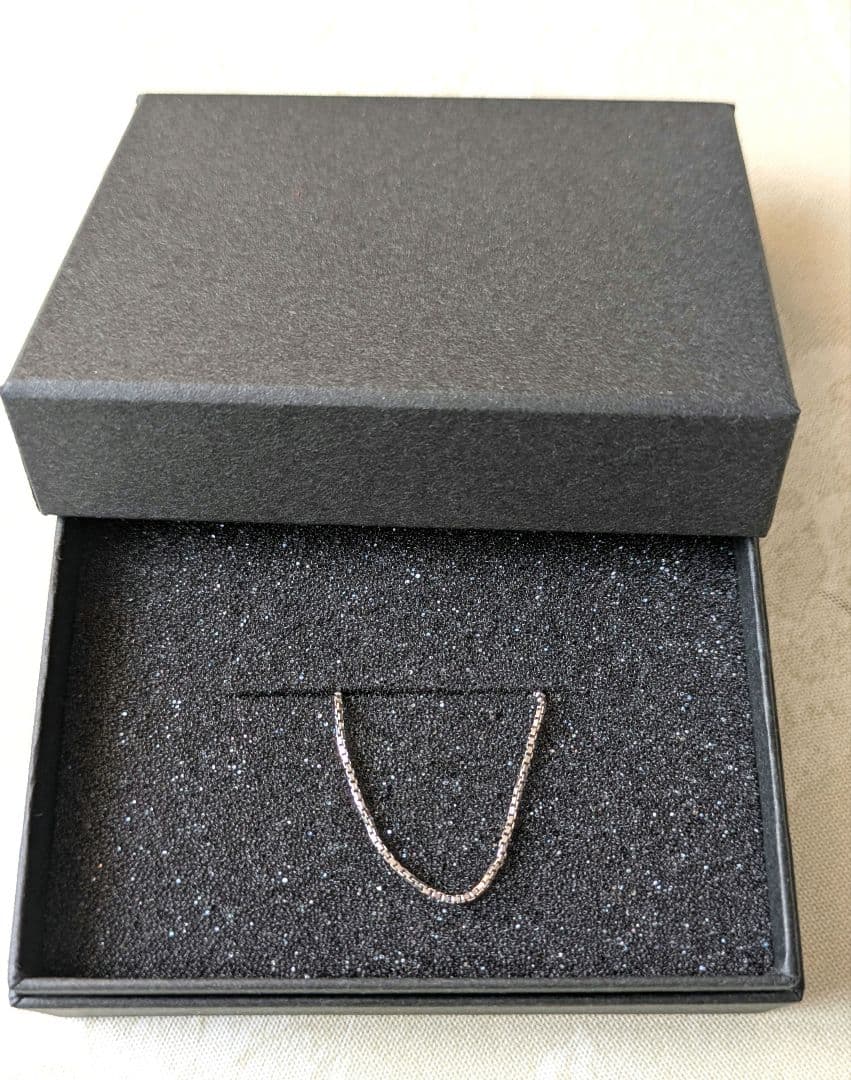 ♡ベネチアン ネックレス♡Pt850 幅1.0mm 40cm 造幣局刻印