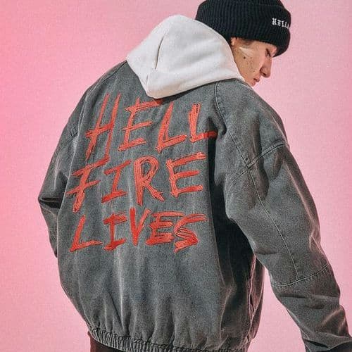 L STRANGER THINGS　コラボデニムブルゾン