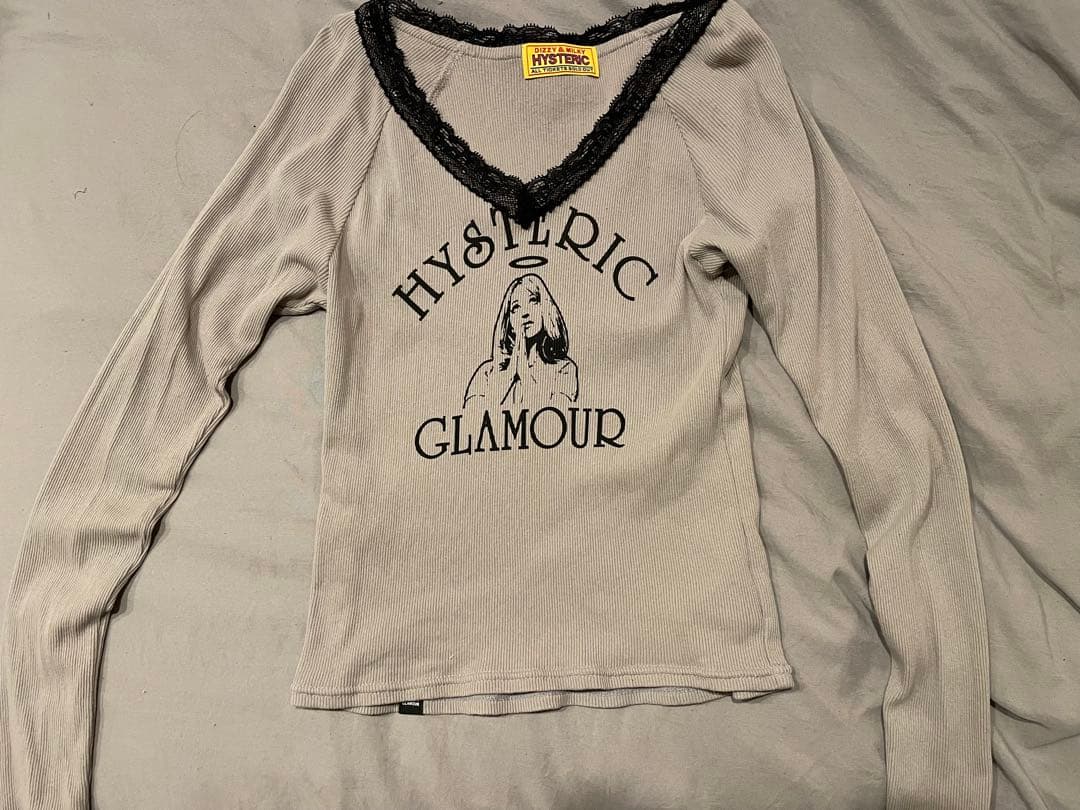HYSTERIC GLAMOUR グレー長袖Tシャツ