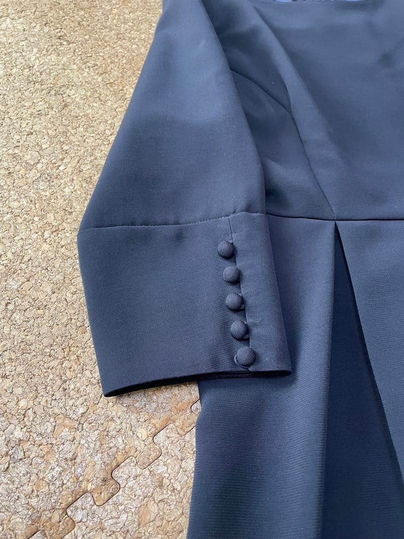 【23区】美品☆ネイビー フォーマルワンピース フレア Aライン ロング 行事