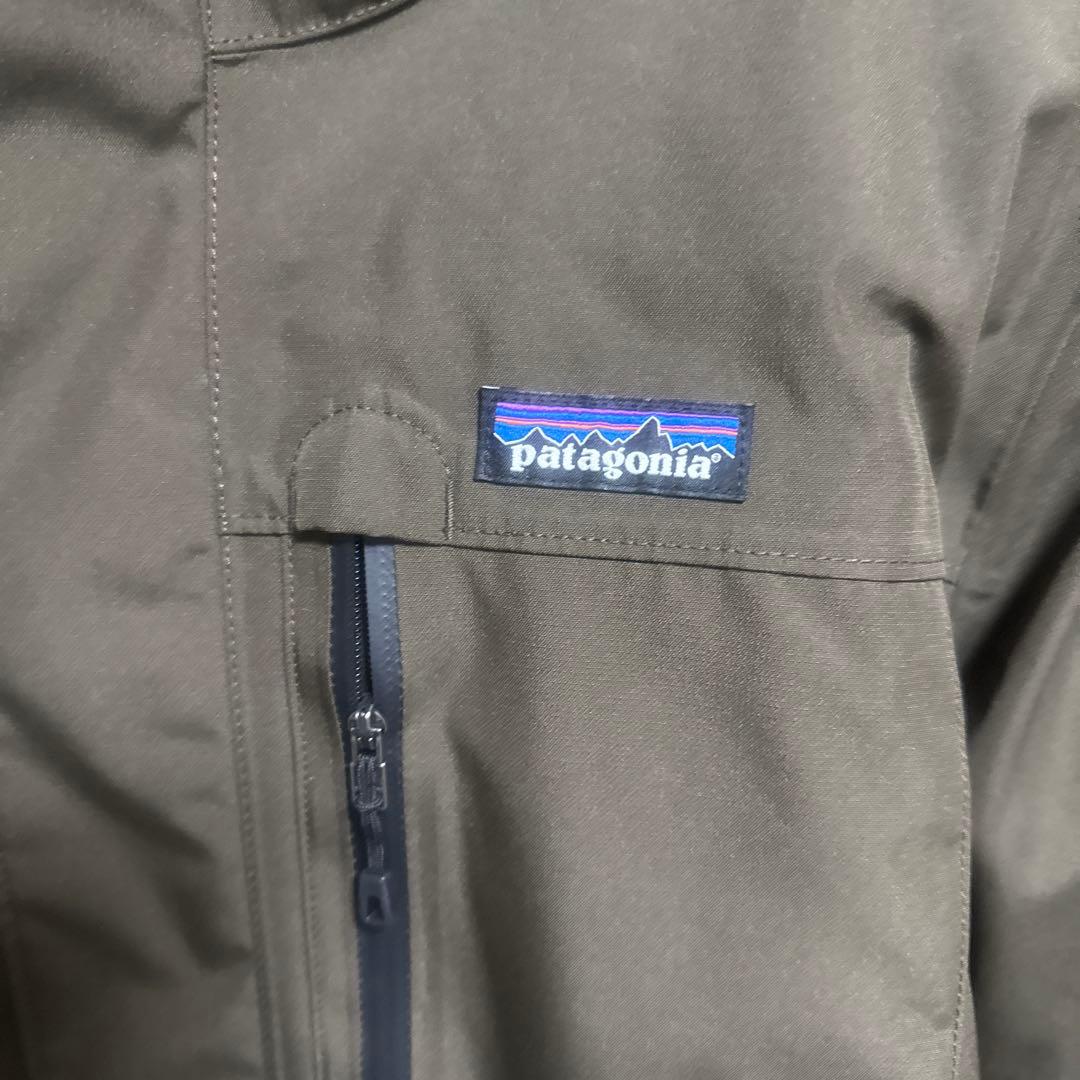 patagonia フード付きダウンジャケット ダークブラウン