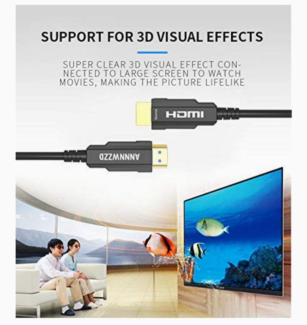 ★LinkinPerk 光ファイバーHDMIケーブル 4K 60Hz 2.0