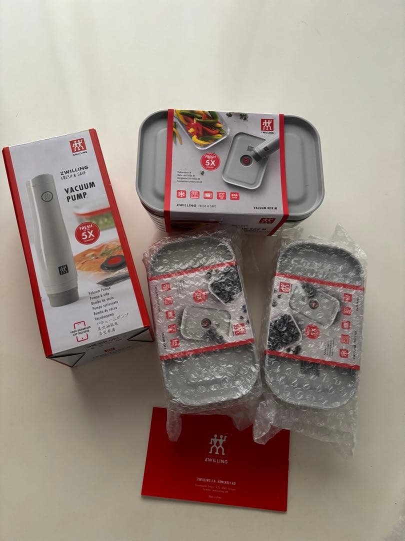 ZWILLING 真空ポンプと保存容器セット
