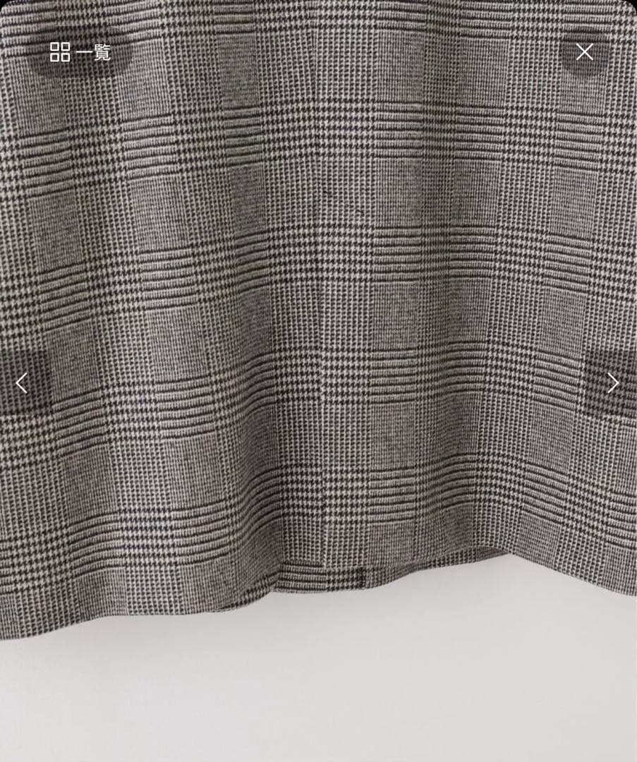 週末お値下げ【新品・春までOK】NOBLEオーバーサイズチェックジャケットグレー