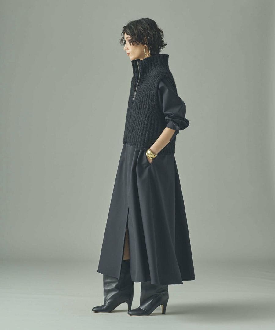 Curensology ブークレジップニットベスト