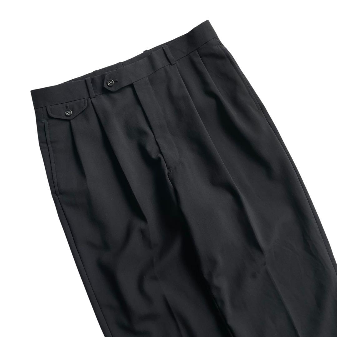 ビンテージスラックス 2タック ウールパンツ ワイドパンツ 90s USA 古着