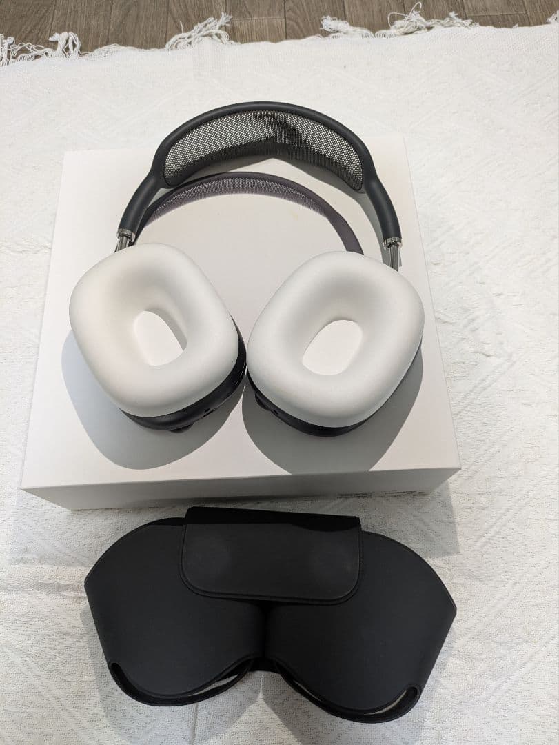 ワイヤレスヘッドホン グレー