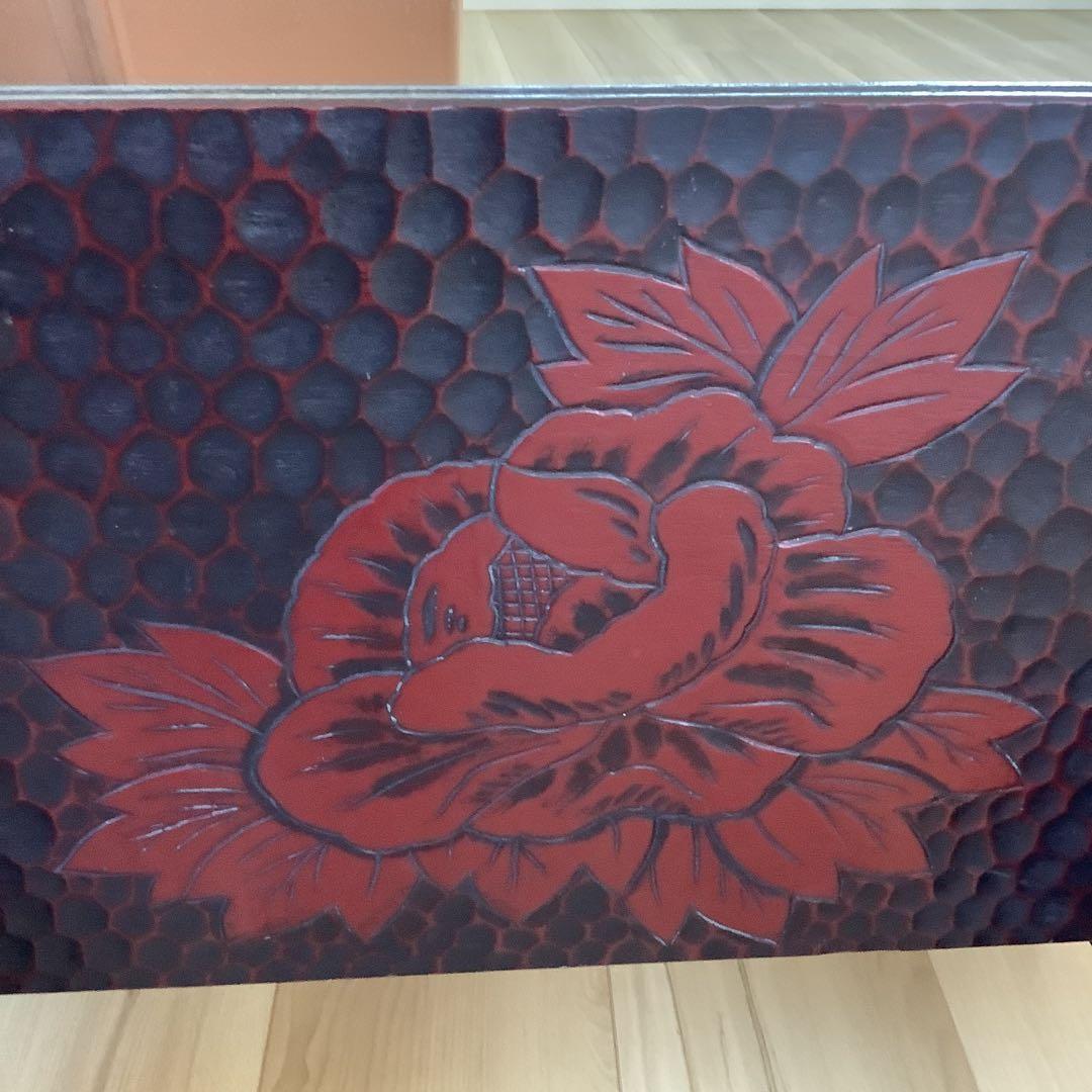 美品　鎌倉彫　姿見鏡　メタルバック高級鏡　工芸品