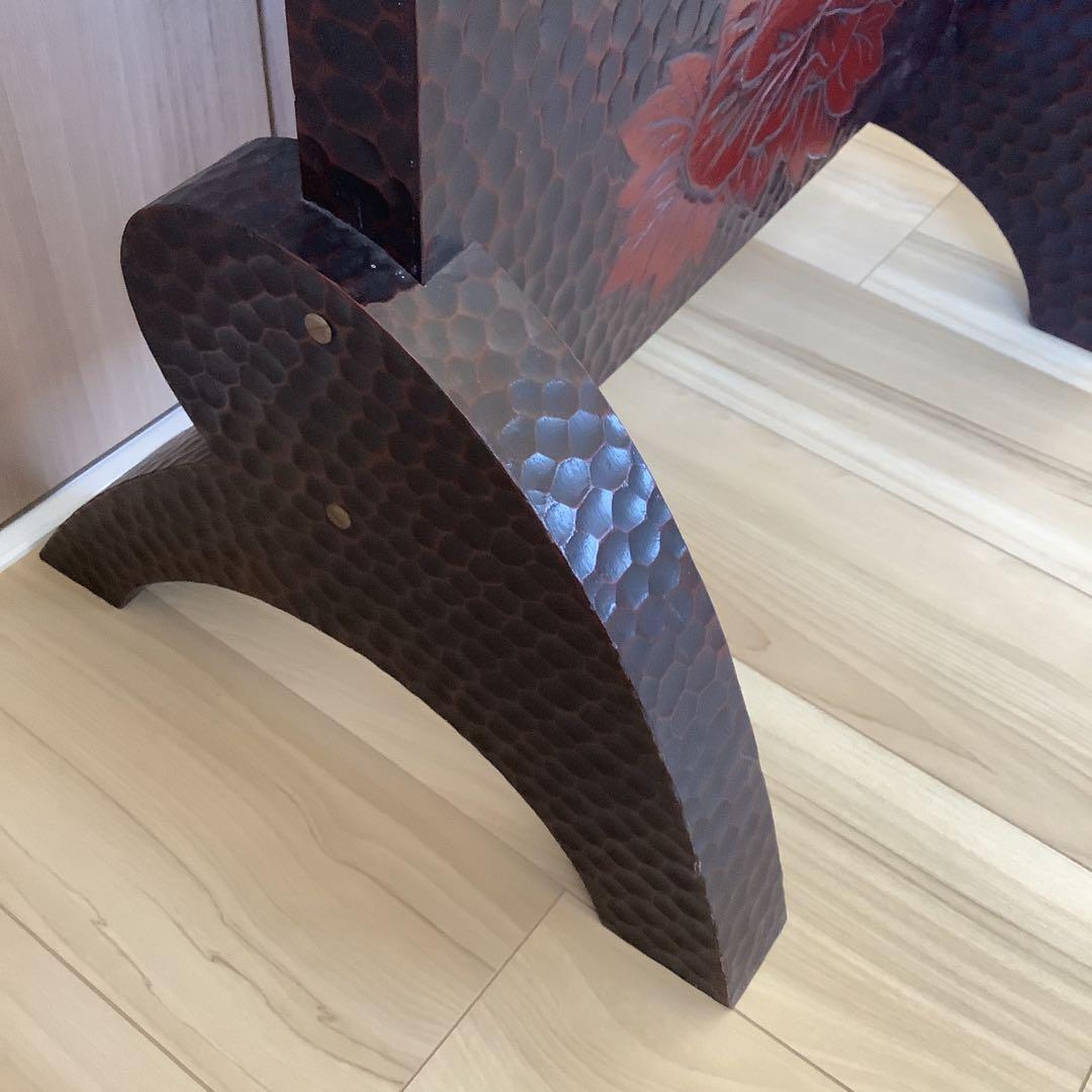 美品　鎌倉彫　姿見鏡　メタルバック高級鏡　工芸品