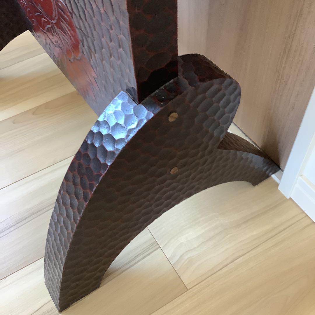 美品　鎌倉彫　姿見鏡　メタルバック高級鏡　工芸品