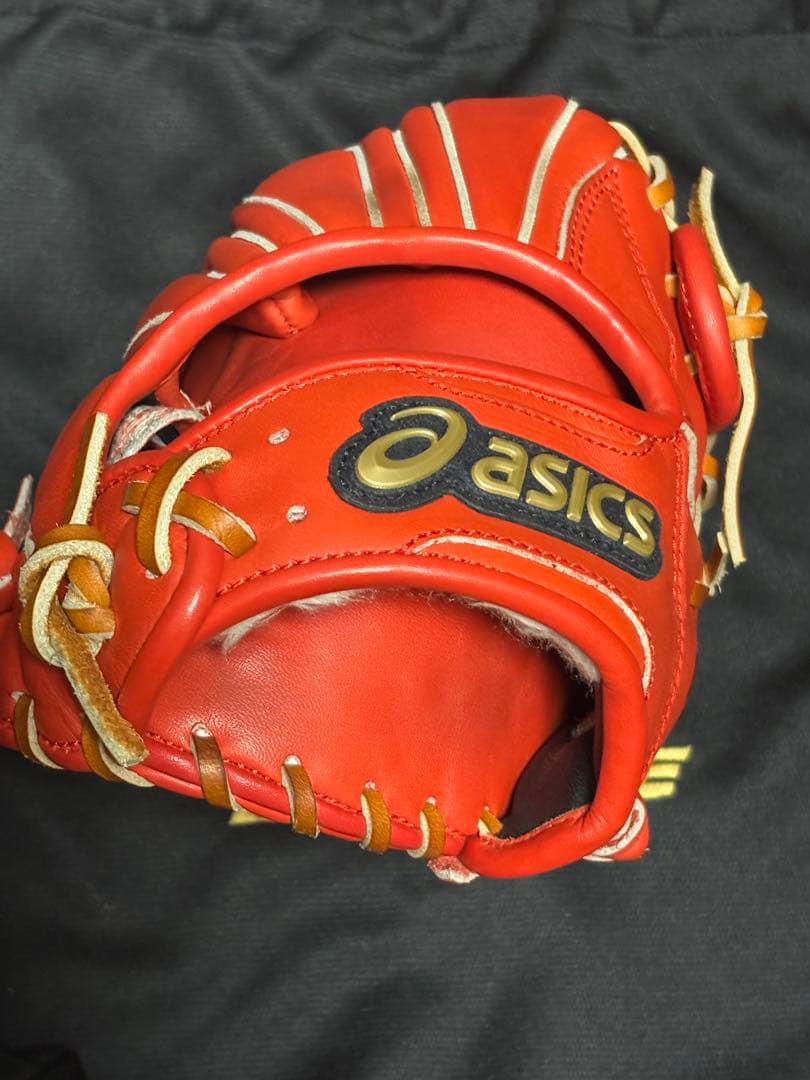 横*山様 袋付　asics ゴールドステージ 軟式　外野用グローブ