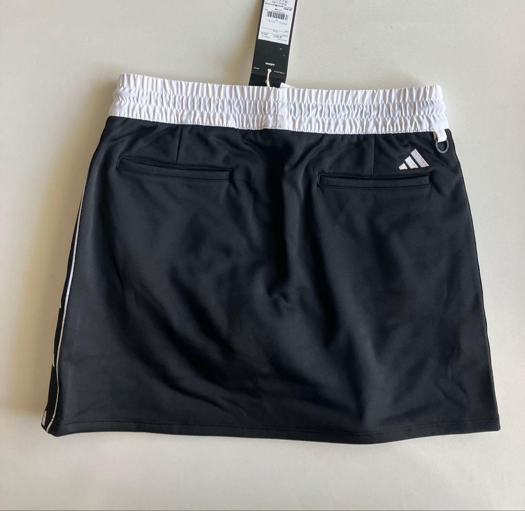 新品⛳️アディダスゴルフビッグロゴダンボールニット&裏フリーススカート　XL
