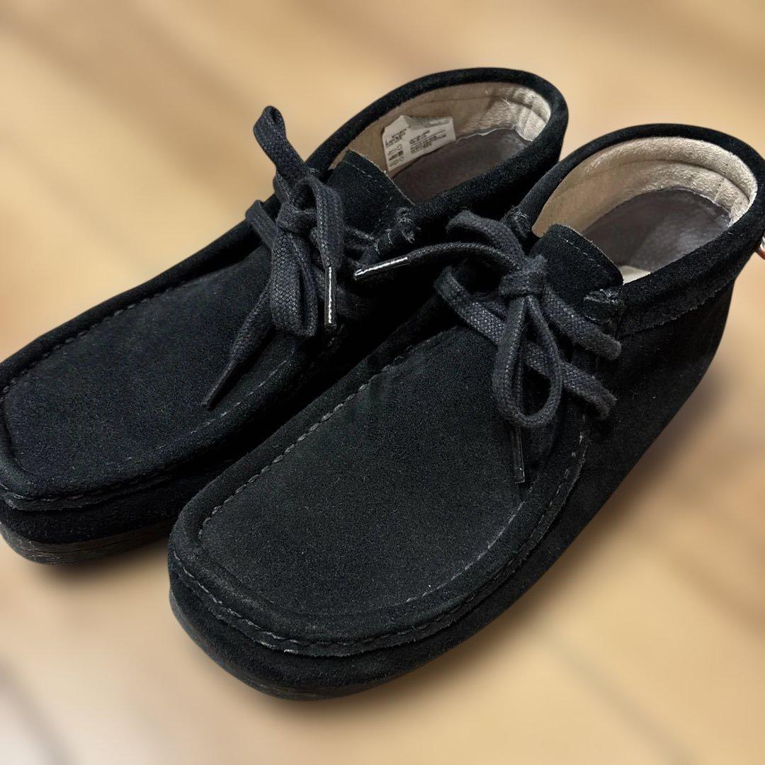 クラークス　ワラビー　clarks wallabee stinson black