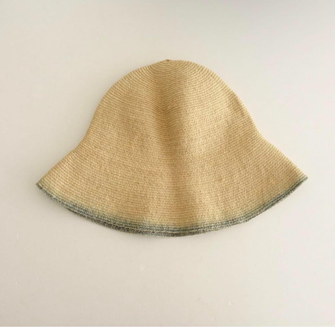美品＊サシキ Sashiki 天然素材 フリーハット　ナチュラル　麦わら帽子