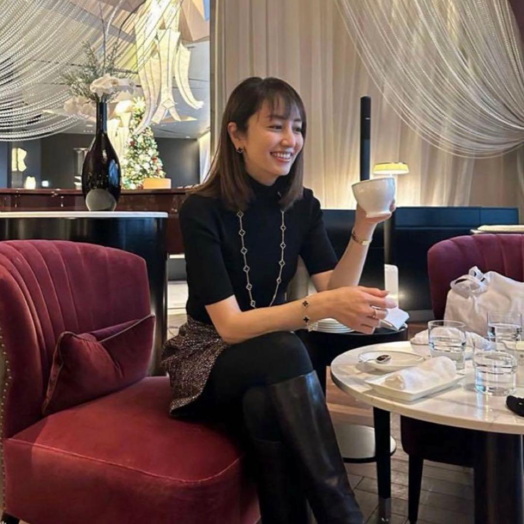 Theory　セオリー　ドッキング　ワンピース　リブ　ニット　ツイード