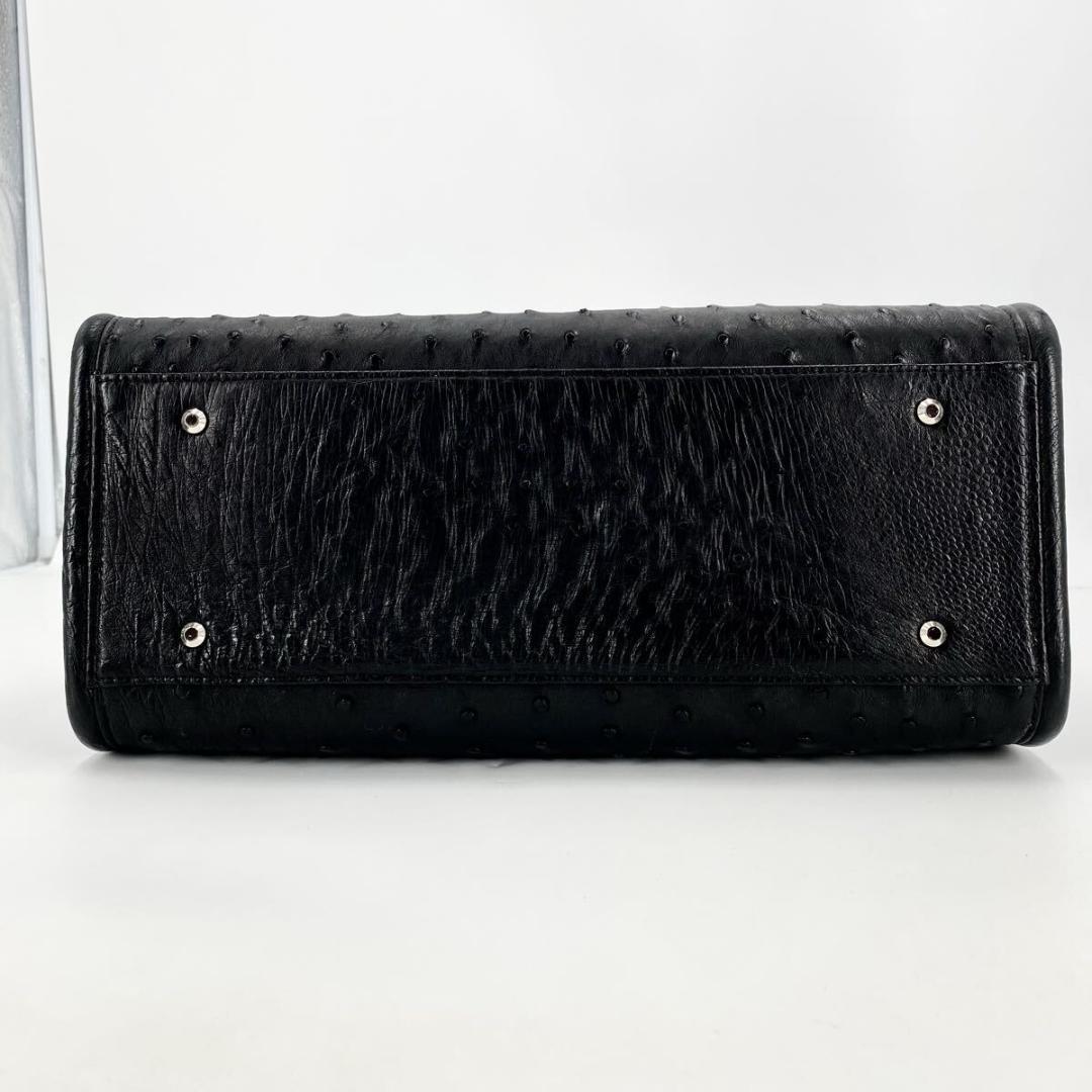 kuni YOKOHAMA オーストリッチ 2way ハンドバッグ JRA認定