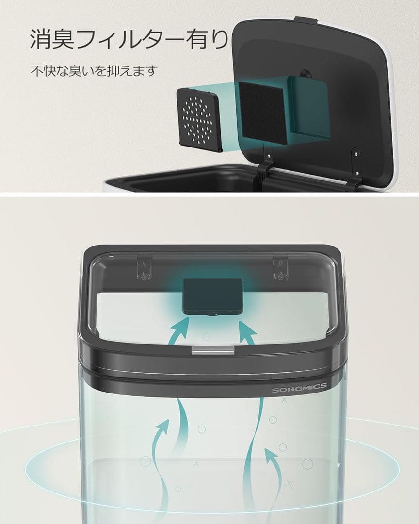 新品ゴミ箱分別縦型2段キッチン用ダストボックス 2x10L+30Lステンレス製