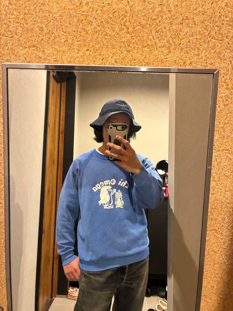 モンスタースウェット ステンシルスウェット フロッキープリント