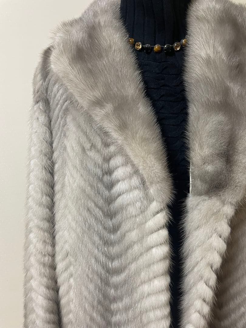 サファイアミンクコート ジグザグパターン値下げしました