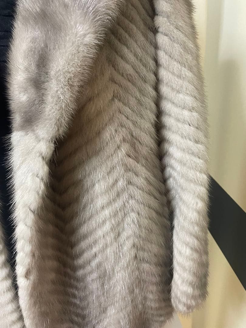 サファイアミンクコート ジグザグパターン値下げしました