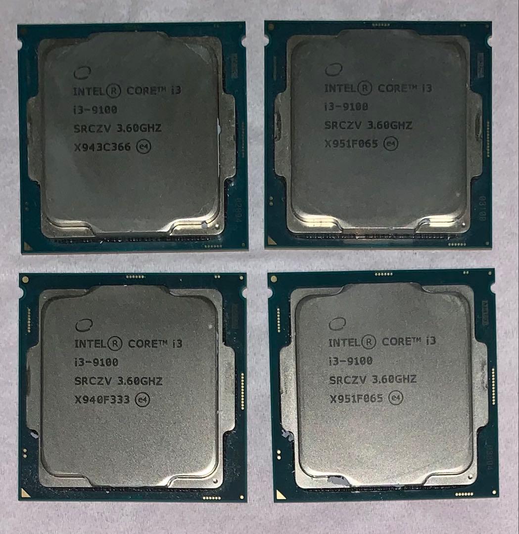 INTEL R CORE™︎ i3-9100 SRCZV 3.60GHZ 4個