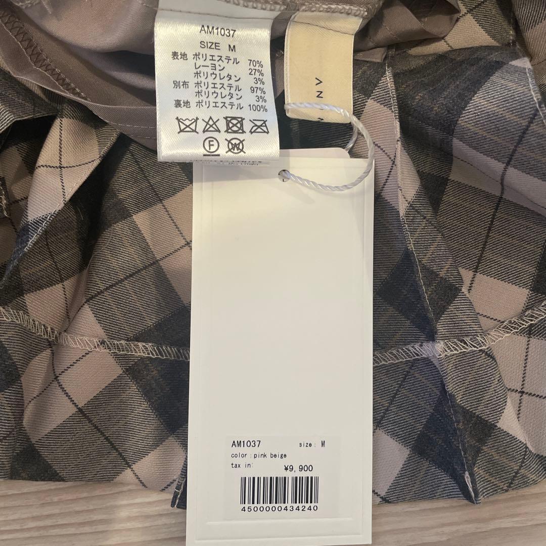 【ANDMARY】新品未使用 Coco check pleats skirt