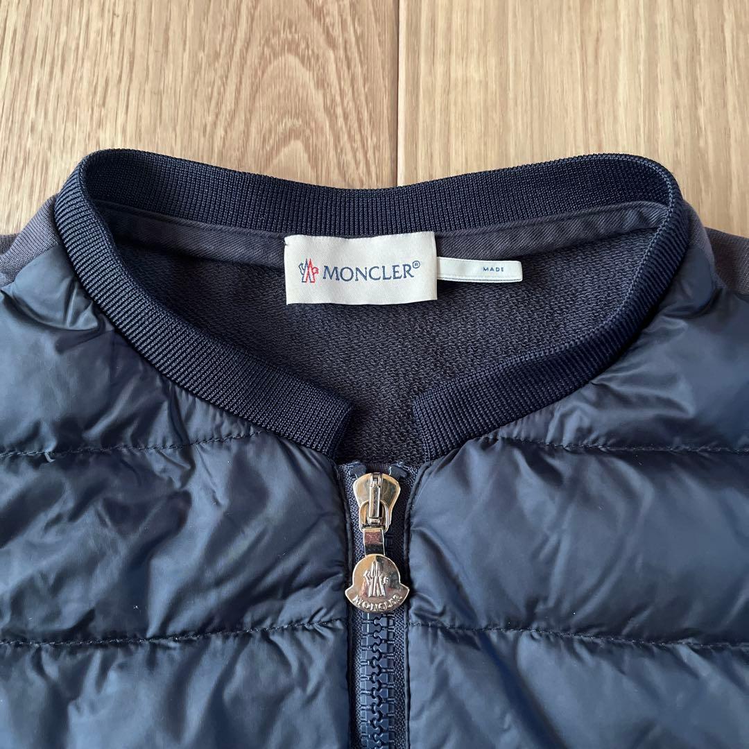 MONCLER ネイビー 中綿薄手 ジャケット150