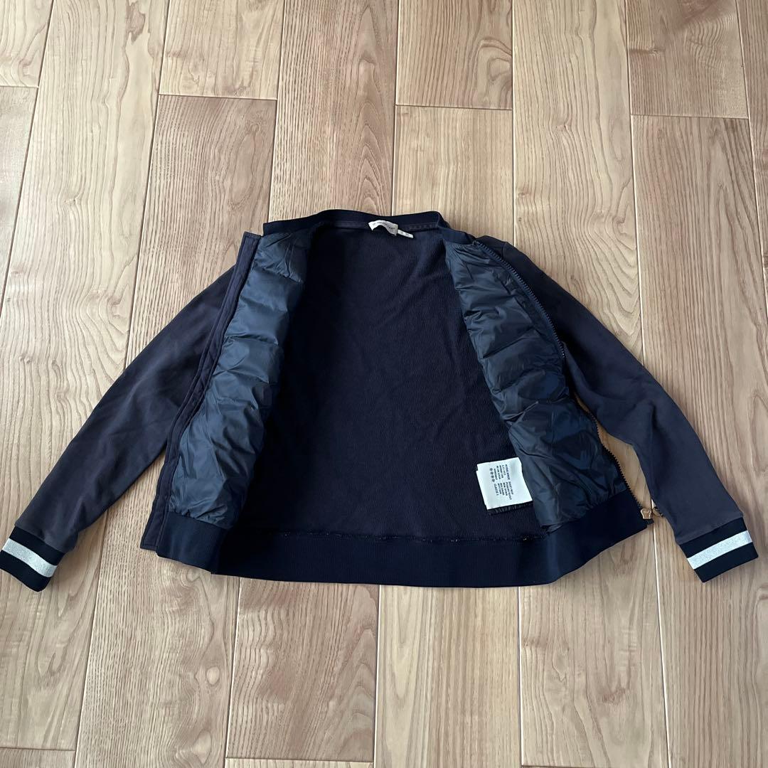 MONCLER ネイビー 中綿薄手 ジャケット150
