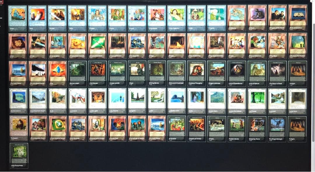 ミドルアース　カード　チャレンジデッキB ccg コンプ　指輪物語　希少