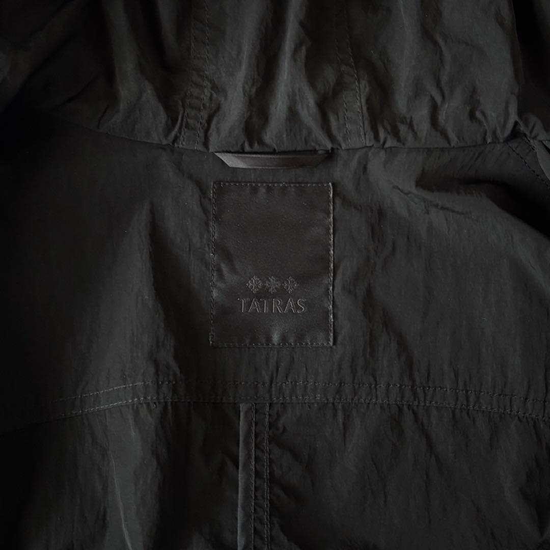 美品✨タトラス EUDEMO ナイロンモッズコート ナイロン フーデッド 黒 S