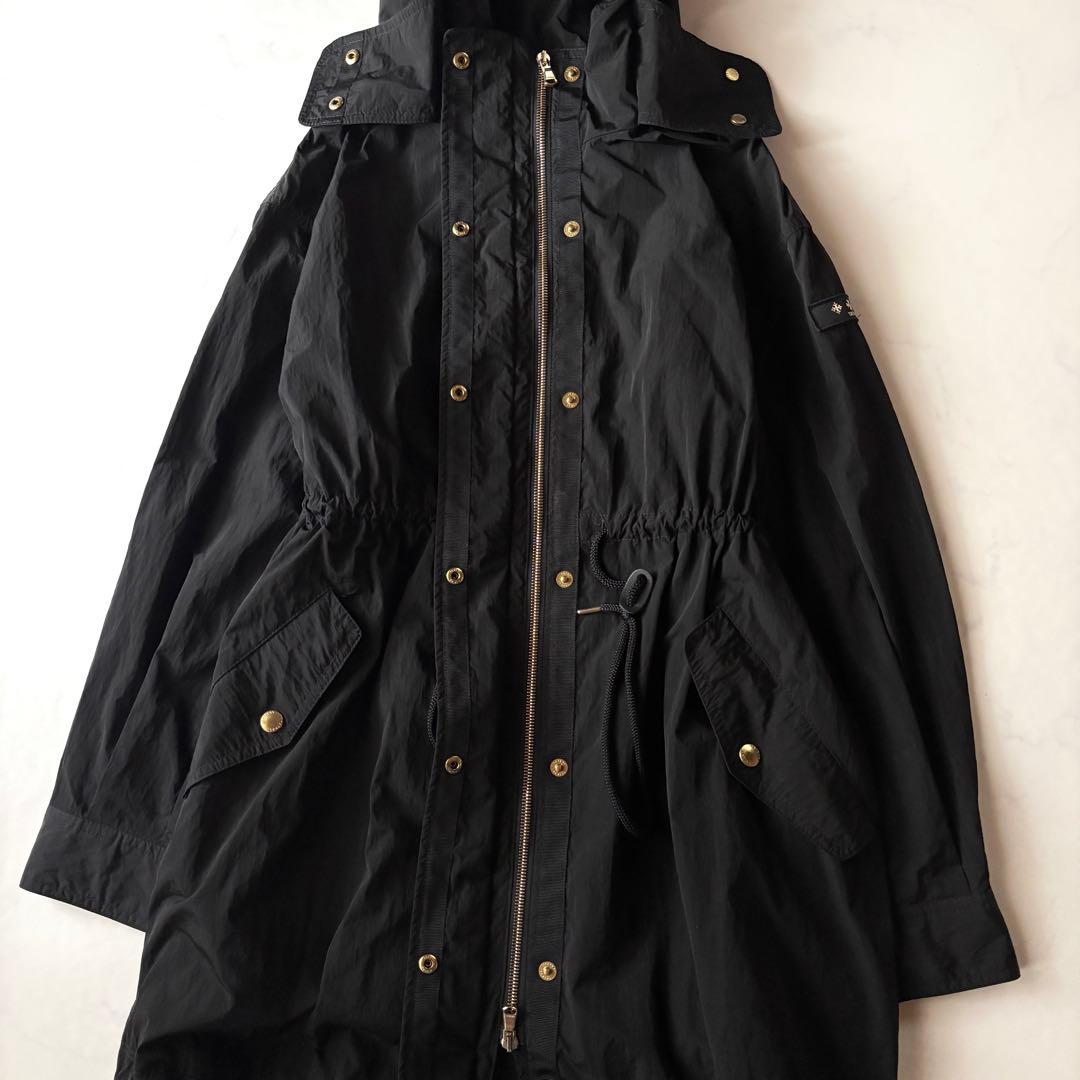 美品✨タトラス EUDEMO ナイロンモッズコート ナイロン フーデッド 黒 S
