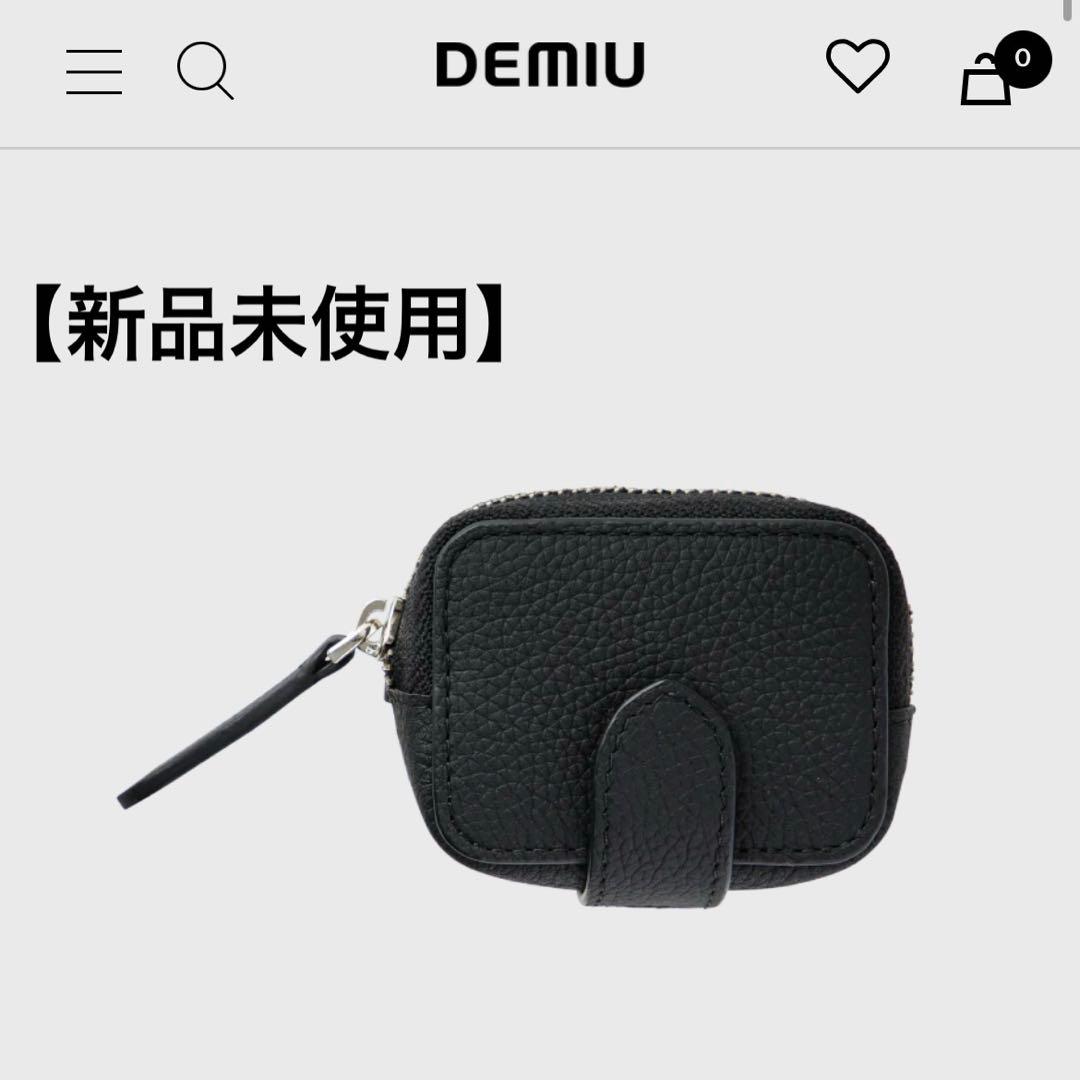 【新品未使用】DEMIU デミュウ レザー Airpodsケース ブラック