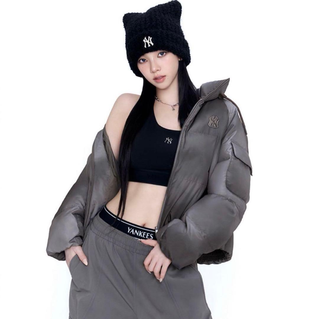 【新品未開封】MLB Korea 猫耳　ニット帽　ブラック　カリナ着用 ビーニー