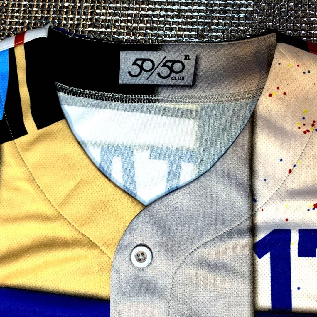 大谷翔平　プリントサイン付き歴代ミックスユニフォーム　50/50CLUB　非売品