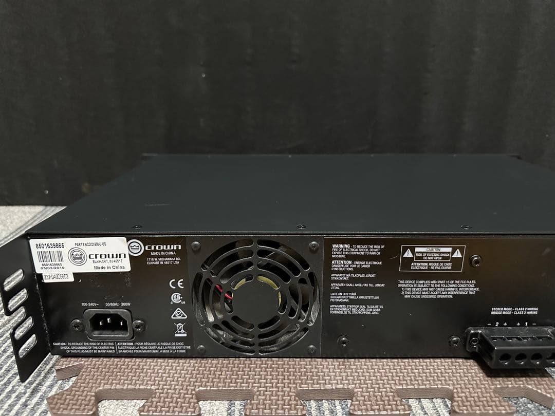 アンプ ( Amcron) Crown CDI 2/600