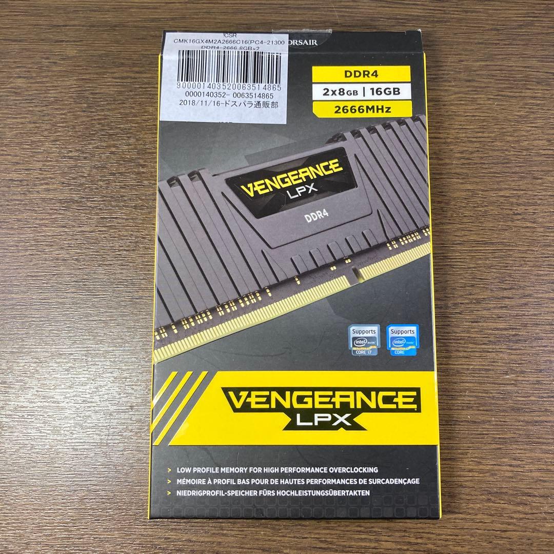 CORSAIR VENGEANCE LPX DDR4 16GB 2666MHz③