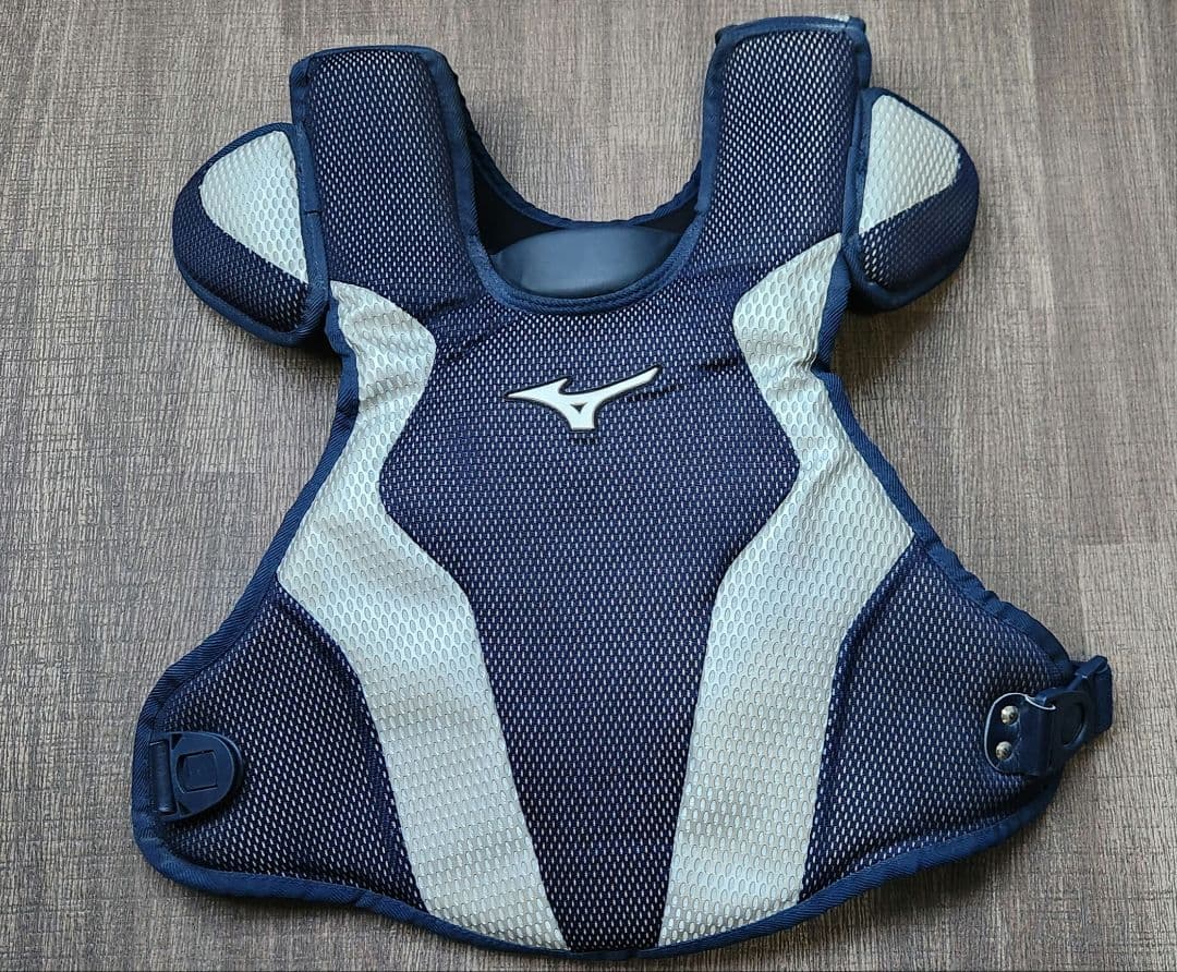 Mizuno Pro キャッチャー用プロテクター ネイビー/シルバー