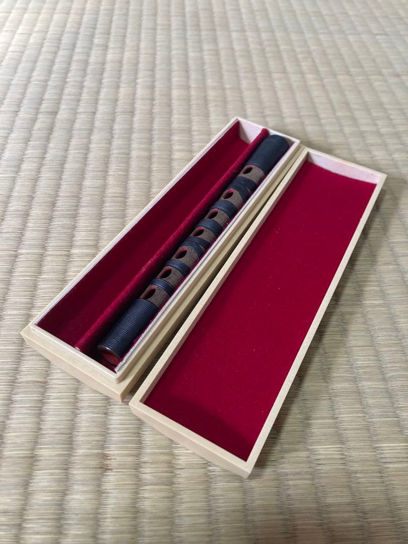 篳篥ひちりき 樹脂製　プラスチック管　すぐ鳴る盧舌ろぜつ付　専用ケース　雅楽⑨