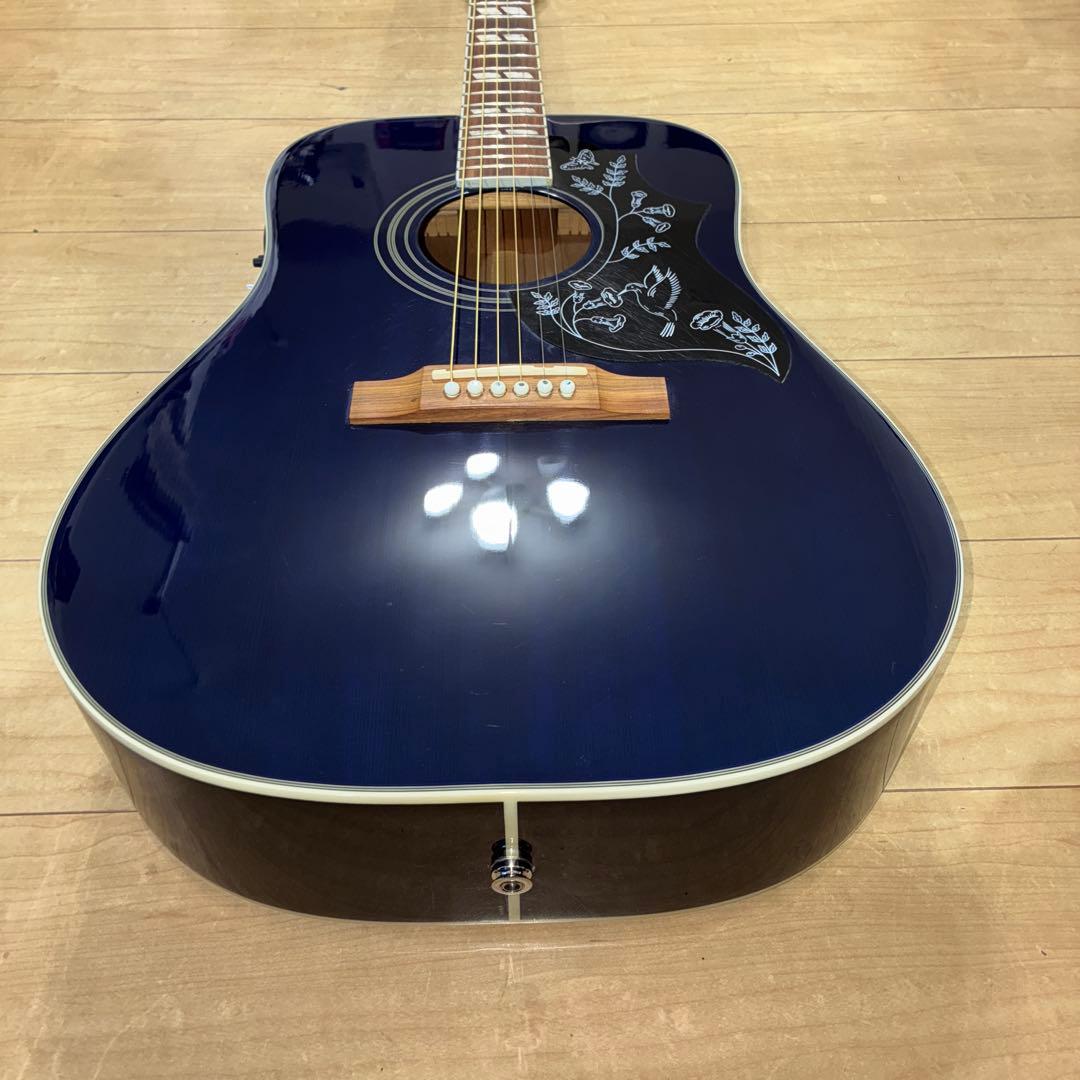 （美品）Epiphone Hummingbird PRO エレアコ ネイビー色