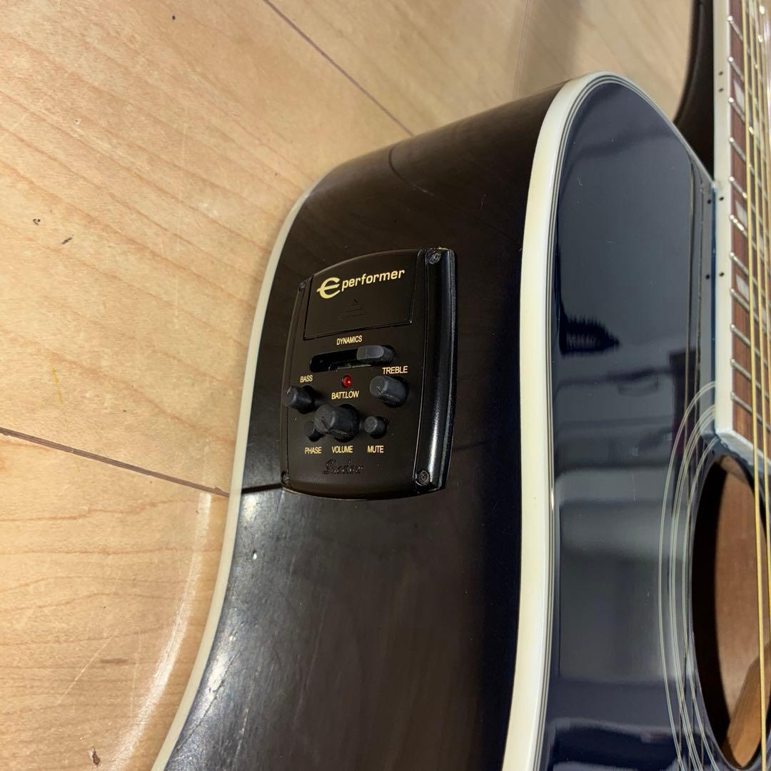 （美品）Epiphone Hummingbird PRO エレアコ ネイビー色